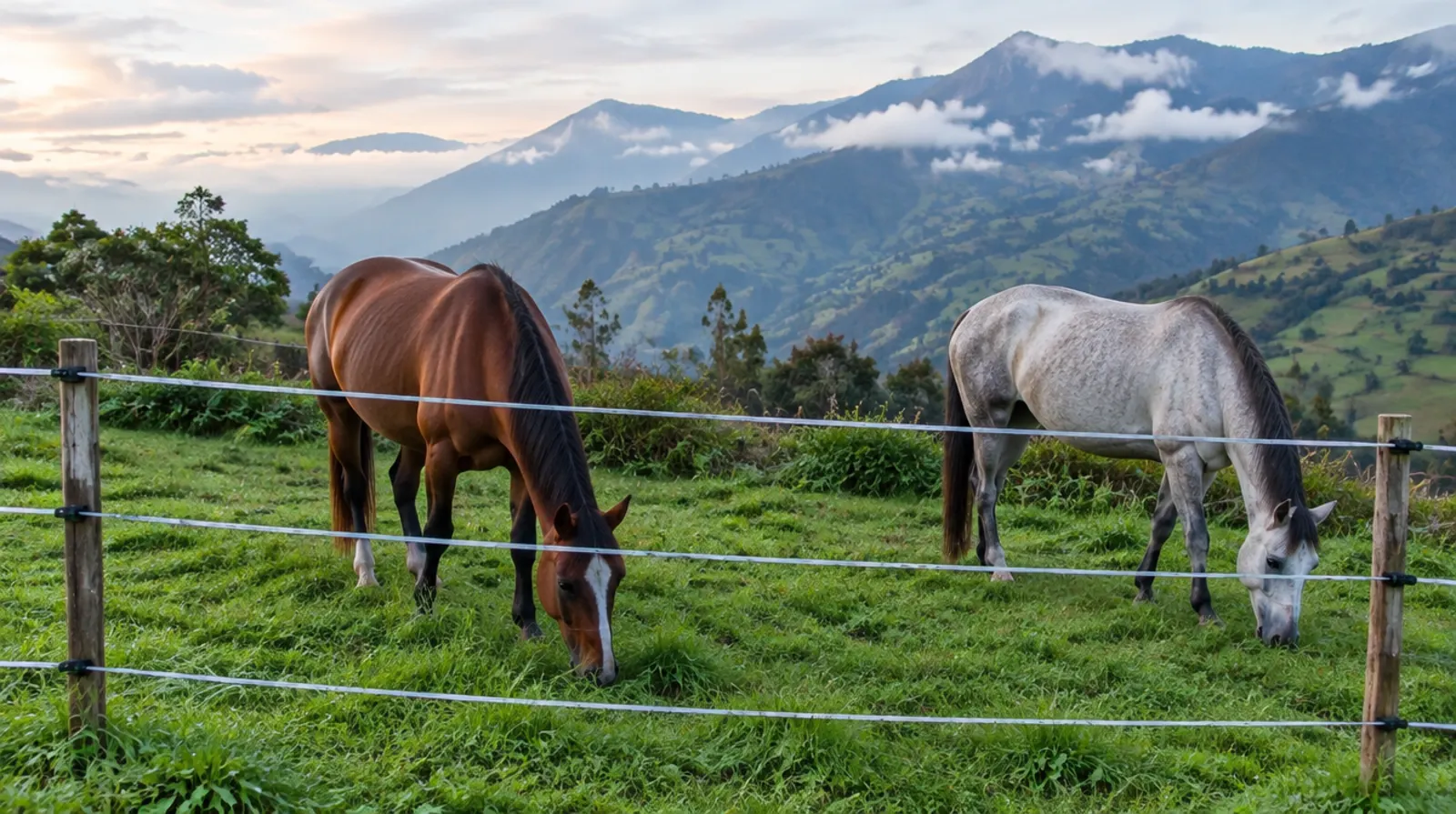 Cerca eléctrica para caballos: segura, visible y efectiva