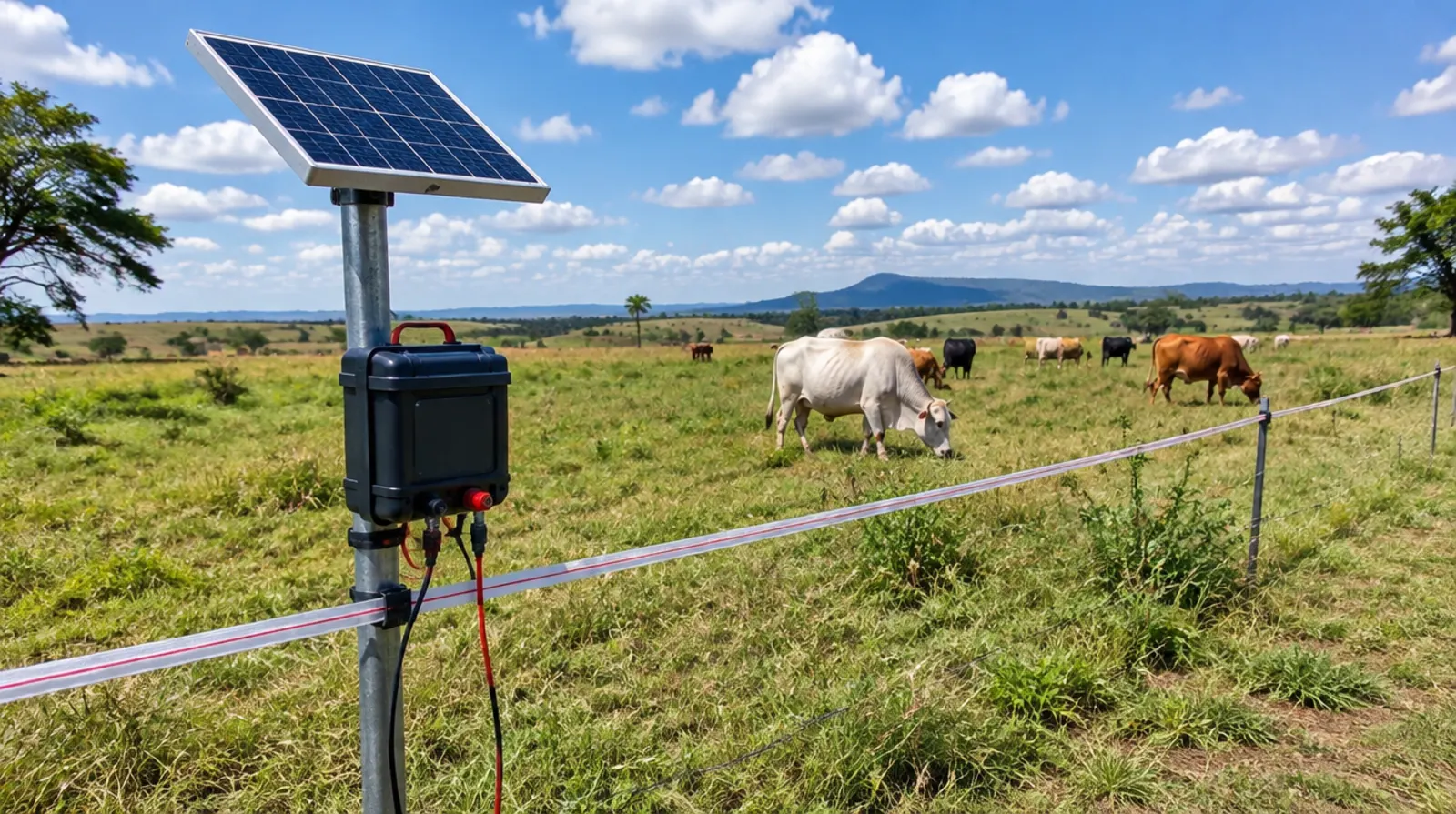 Cerca eléctrica solar: ventajas y cálculo de panel y batería