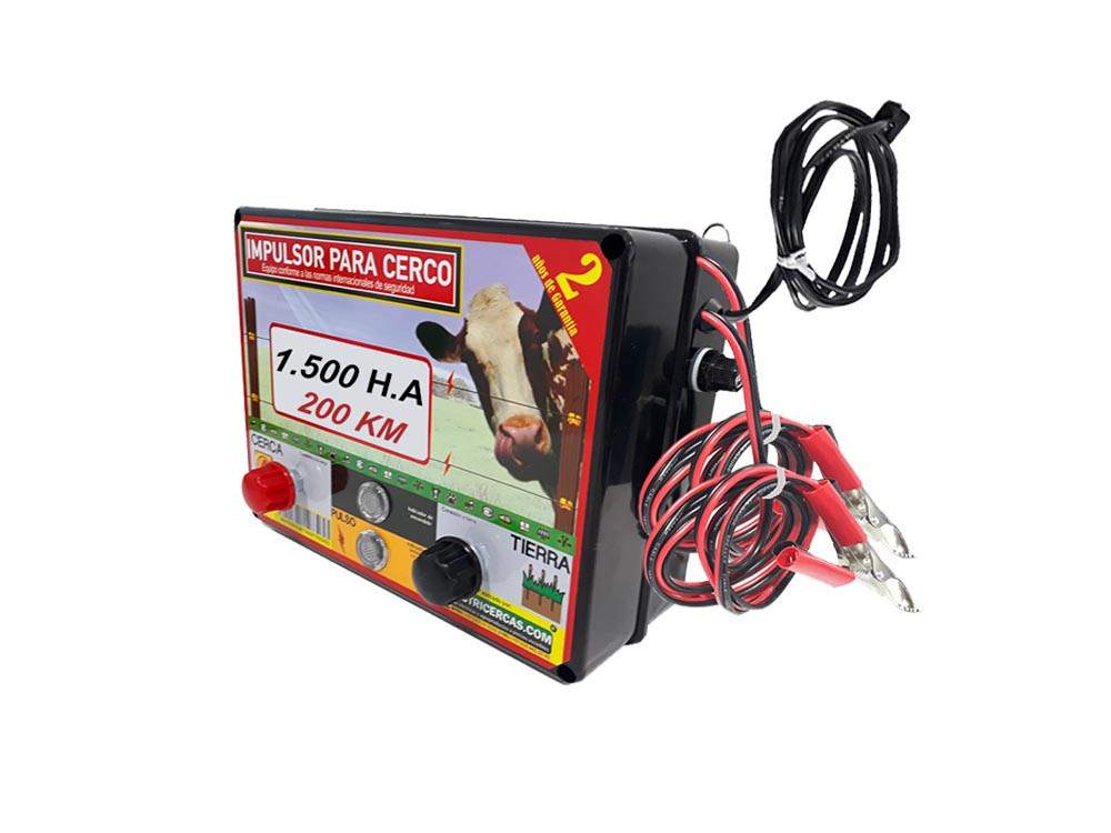 Impulsor D 200 KM (1500 Hectáreas) De Corriente 110 VTS &amp; Batería 12 VTS