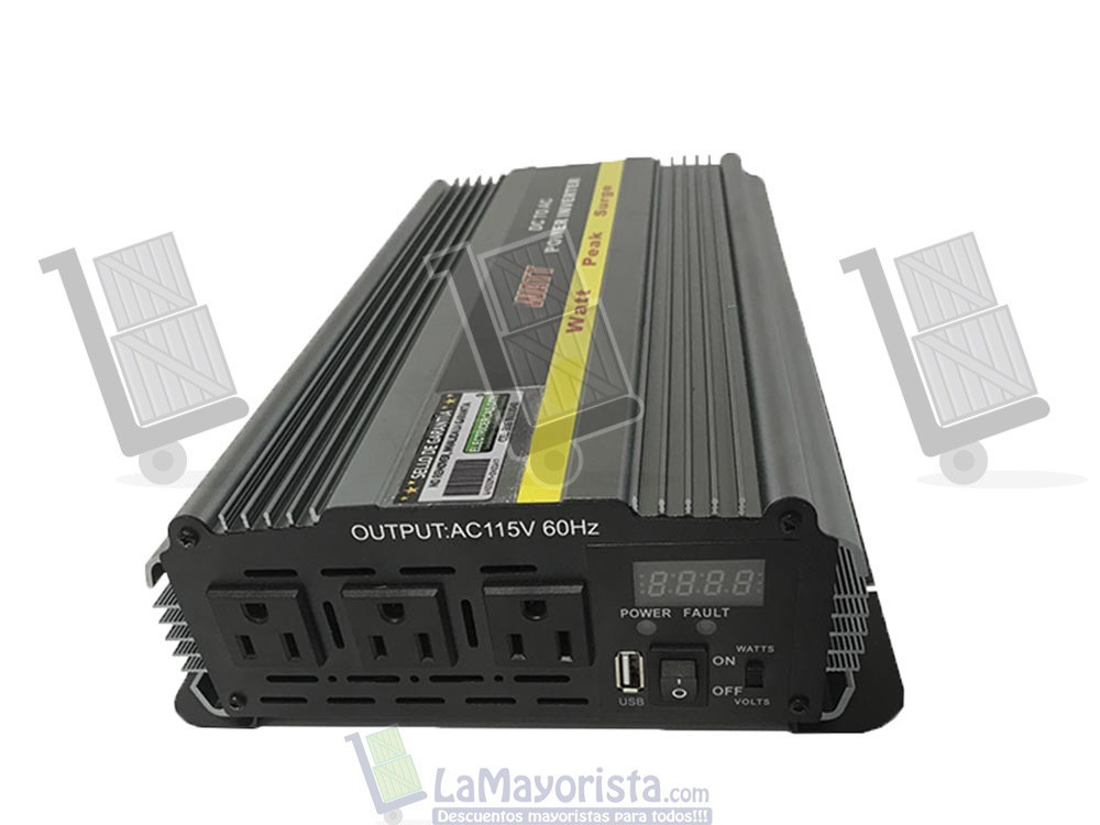 Inversor De Corriente 2000W 24 VTS a 110 VTS Onda Modificada
