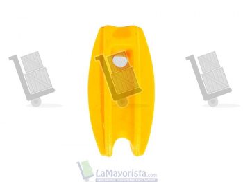 Aislador ovalado tipo pera – amarillo