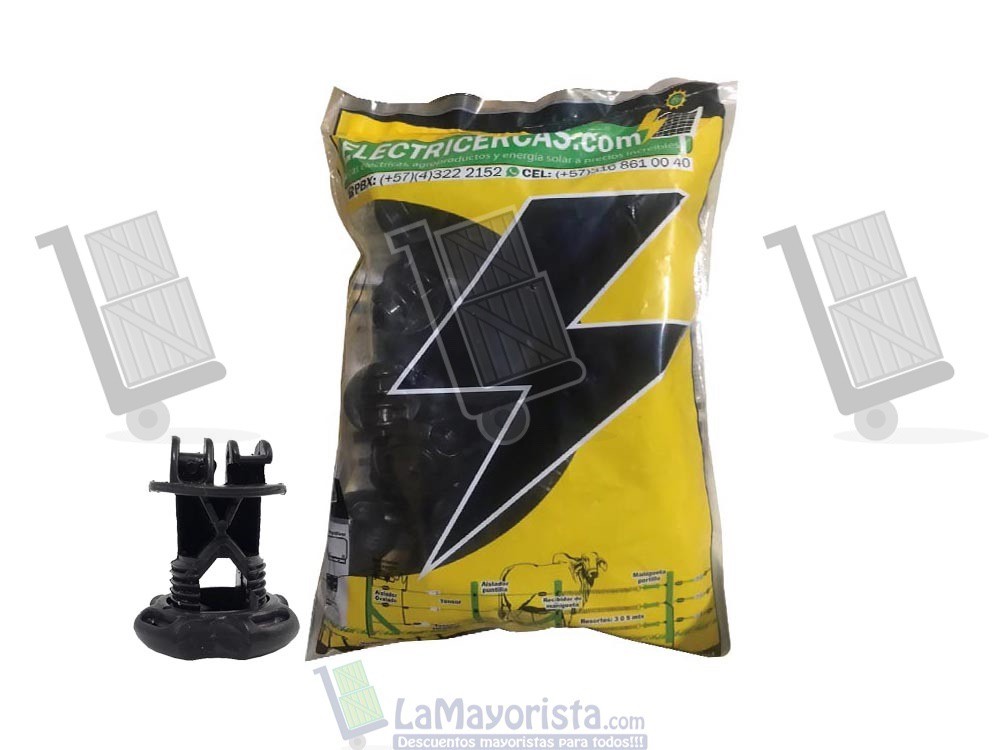 Aislador Para Varilla Cerca Móvil – Negro