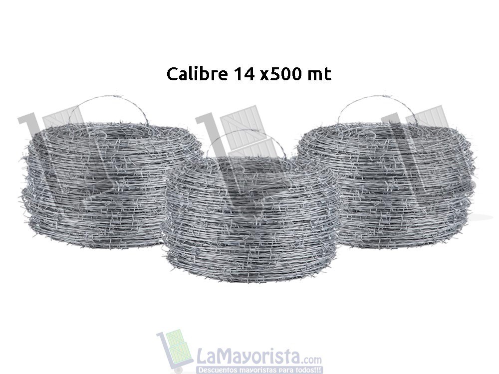 Alambre De Púas – Calibre 14 X 500 Mts