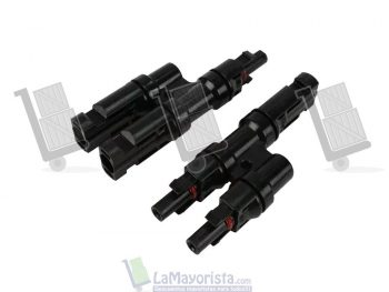 Conector tipo y mc4 (1positivos 2 negativo) con cable de extension awg n10