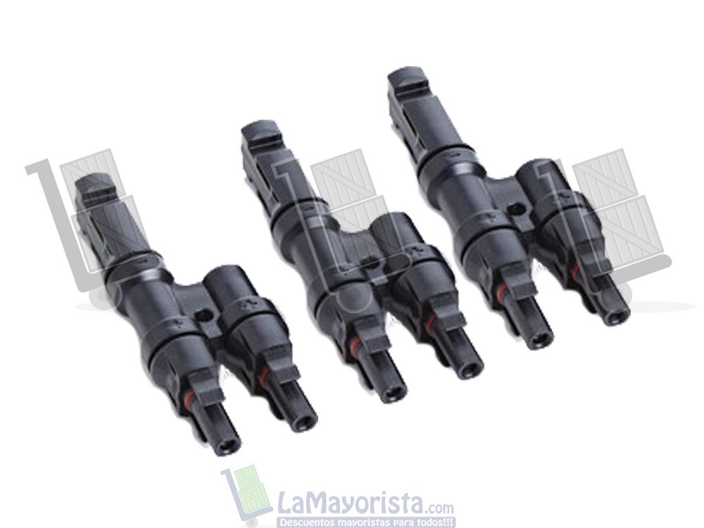 Conector Tipo Y Mc4 (2Positivos 1 Negativo) Con Cable De Extension Awg N10