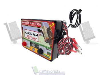 Impulsor d 200 km (1500 hectáreas) de corriente 110 vts & batería 12 vts