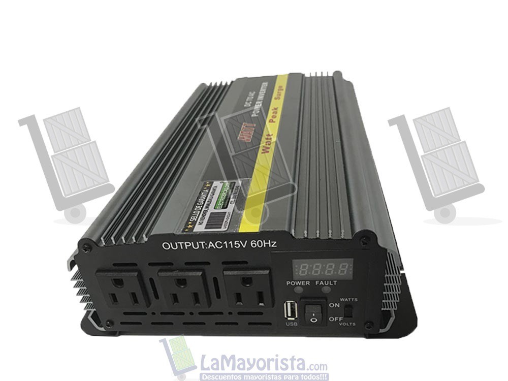 Inversor De Corriente 2000W 24 VTS a 110 VTS Onda Modificada