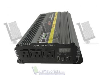 Inversor de corriente 400w 12 vts a 110 vts onda modificada