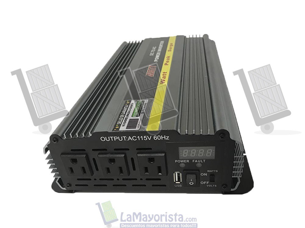 Inversor De Corriente 800W 24 VTS a 110 VTS Onda Modificada