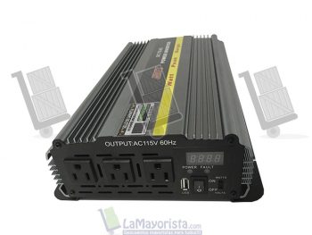 Inversor y cargador (tipo ups) 1000w 24 vts a 110 vts onda modificada