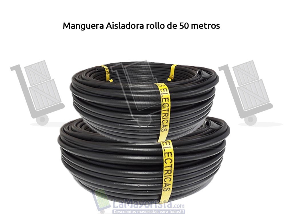 Manguera Aisladora Rollo de 50 Metros – Negro