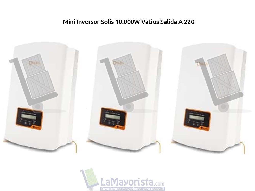 Mini Inversor Solis 10000W Vatios Salida A 220 Para Conexi