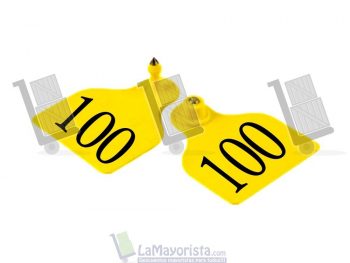 Orejeras grandes bolsa x100 unds marcadas