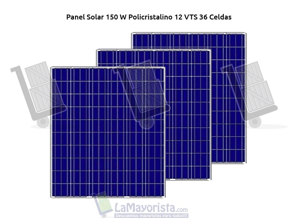 Panel Solar 150 W Policristalino 12 VTS 36 Celdas