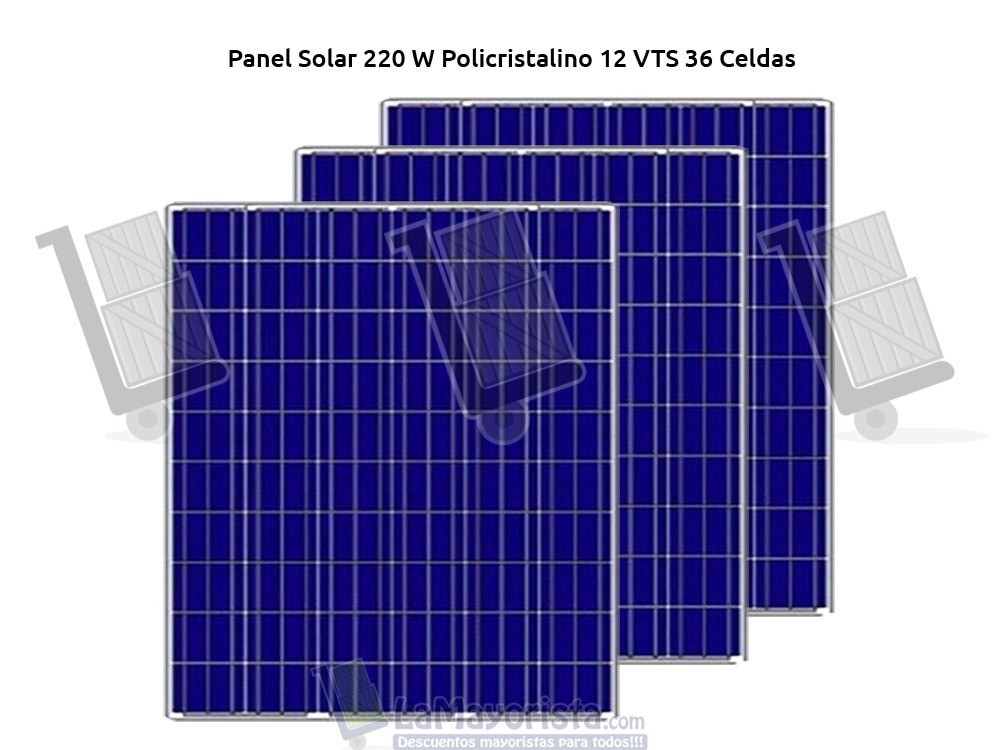 Panel Solar 220 W Policristalino 12 VTS 36 Celdas