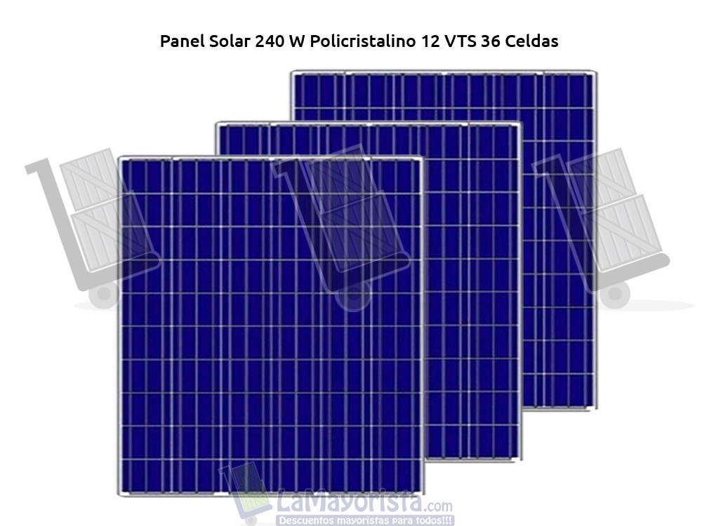 Panel Solar 240 W Policristalino 12 VTS 36 Celdas