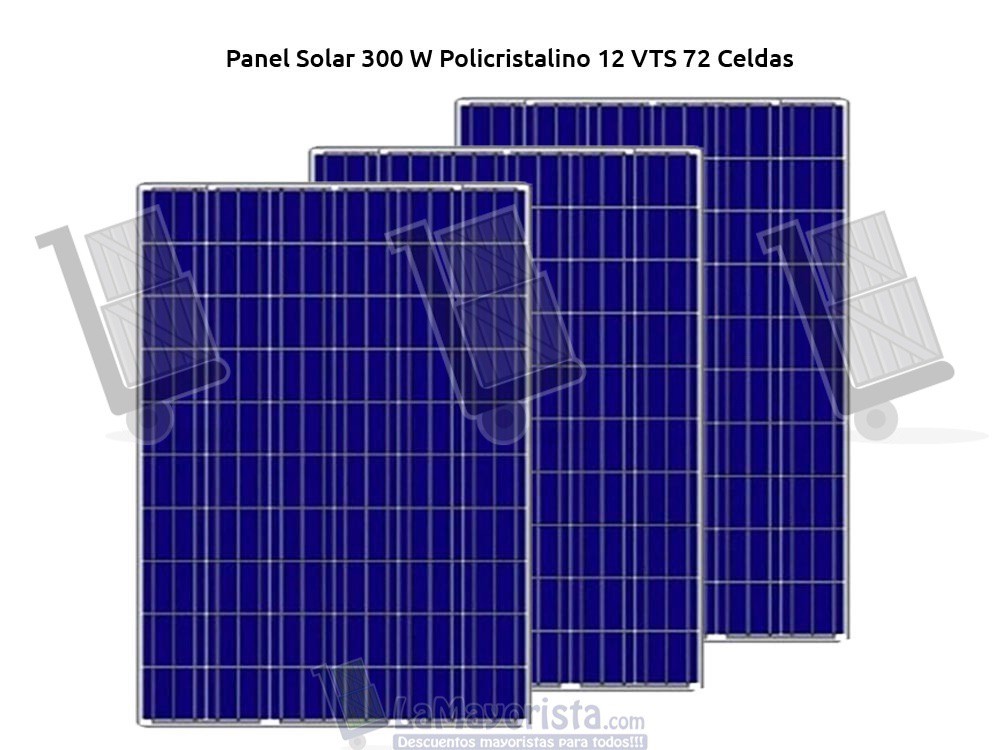 Panel Solar 300 W Policristalino 12 VTS 72 Celdas