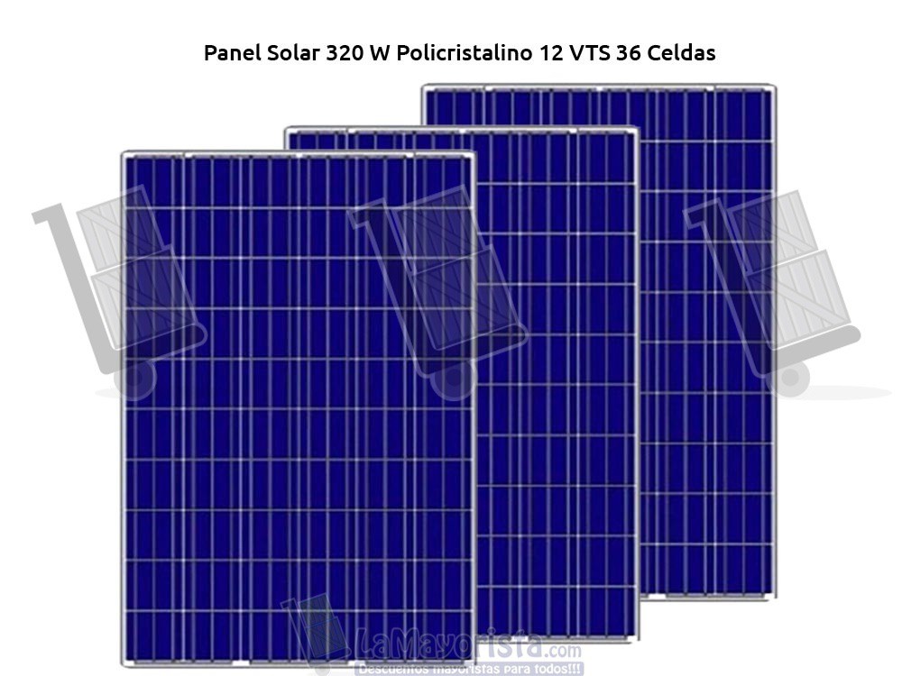 Panel Solar 320 W Policristalino 12 VTS 36 Celdas
