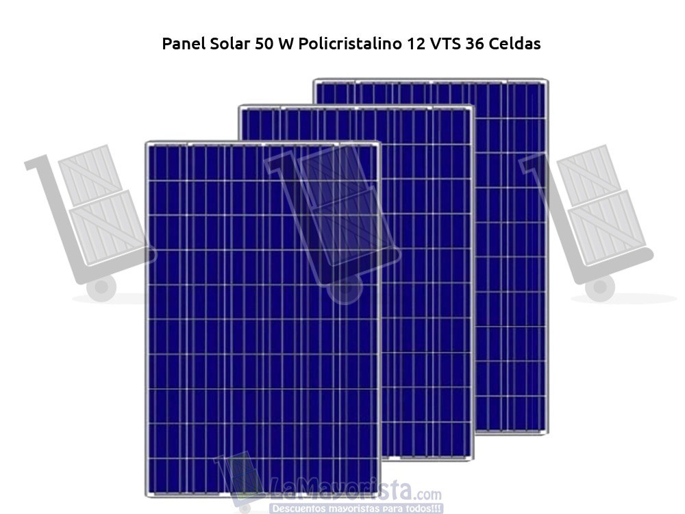 Panel Solar 50 W Policristalino 12 VTS 36 Celdas