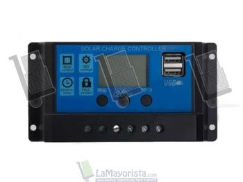 Regulador / controlador solar 10 amp 12/24 volt