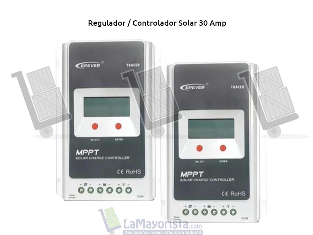 Regulador / Controlador Solar PWM 30 Amp 12/24 Volt