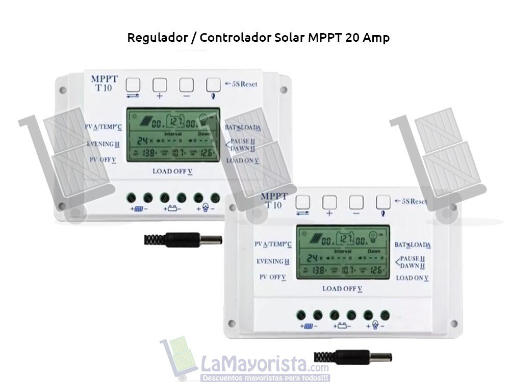 Regulador / Controlador Solar MPPT 20 Amp Con Amplificador Microchip De Potencia 12/24 Volt