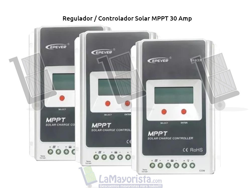 Regulador / Controlador Solar MPPT 30 Amp Con Amplificador Microchip De Potencia 12/24 Volt