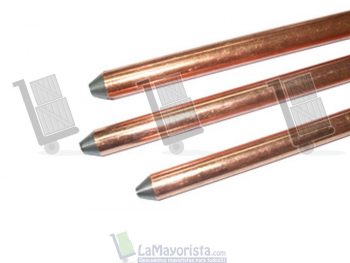 Varilla copperweld con grapa – 1.5 mts
